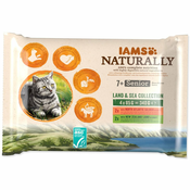 IAMS Naturally Senior morsko in kopensko meso v omaki (4x85g) - 340 g