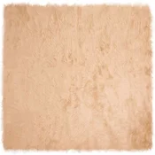 Tepih od umjetne ovcje kože TAFALLA Bež 240 x 240 cm Poliester