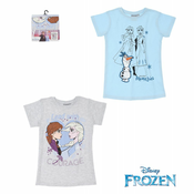 Majica Frozen 2 - kratek rokav -Svetlo modra-128