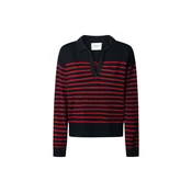 Pepe Jeans Pulover CARLINA mornarska/rdeča