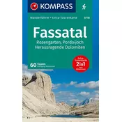 KOMPASS Wanderführer 5718 Fassatal, Rosengarten, 60 Touren