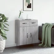 Vidaxl vidaXL Omarica, siv hrast sonoma, 69,5 x 34 x 90 cm, material na osnovi lesa