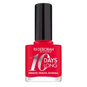 Deborah 10 Days Long Nail Polish EN870 Coral Red 11 ml