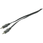 SpeaKa Priključni kabel SpeaKa, 3,5 mm m. banana konektor/3,5 mm m. banana konektor, črn, 2 m