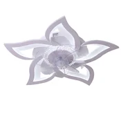 Nettlife NETTLIFE LED stropni ventilator z močjo 48 W, daljinskim upravljalnikom, zatemnilnim, 3 barvnimi temperaturami, časovnikom, 6 hitrostmi, bel, (5000238749)