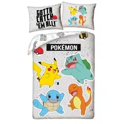 shumee Posteljnina za otroke 140x200 Pokemon Pikachu Original Licensed Microfiber