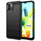 Carbon silikonski ovitek za Xiaomi Redmi A1 – črn, TPU zaščita