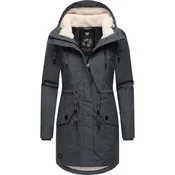 Ragwear Zimska jakna Elsie ecru/siva