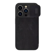 Maska na preklop Nillkin Qin Pro za iPhone 15 Pro Max crna