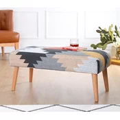 Atelier del Sofa Klupa Beshir v2, 91x42x46 cm, Šarena