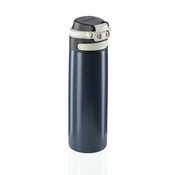 Leifheit 3275 Thermobecher Flip 600ml, Kaffeebecher 100% dicht, dunkelblau