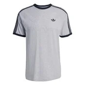 ADIDAS ORIGINALS Majica 3-Stripes pegasto siva / črna