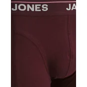 JACK & JONES Boksarice  siva / vinsko rdeča / črna