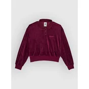 Element Lowcase Velour Fleece Sweater zinfandel
