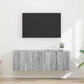 TV zidni ormar Zidne 2 pcs Siva Sonoma 59,5 x 31 x 40 cm