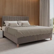 Bessagi Home Postelja Boxspring Olivia, Siva, 180x200