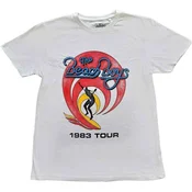 The Beach Boys Surfer 83 Vintage White L Majica