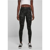 Womens soft leggings AOP blackmarble