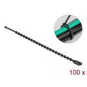 Delock ponovno upotrebljive vezice za kabele, H x 100 x Š 2,4 mm, 100 kom. Crne