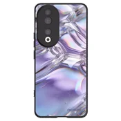 Silikonski črni ovitek za Honor 90 5G - Iridescent bubbles