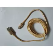 Xwave USB kabl TIP-C/USB 3.0 (tip A-muški)-USB 3.1 (TIP C-muški) /dužina 2m/3A/Aluminium /zlatni upleteni ( USB TIP-C 2m 3A Al /gold mesh )