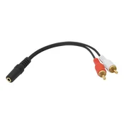slomart Blow 3422# Razdelilec zvoka 3,5mm Jack na 2x RCA