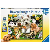RAVENSBURGER Sestavljanka Živali med cvetjem, 300 delna