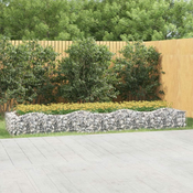 Lucna gabionska povišena gredica 400x100x50cm pocincano željezo