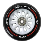 Slamm 100mm najlonsko jedro kolesa za skuter | belo črno