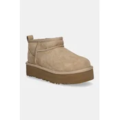 Otroške snežke iz semiša UGG CLASSIC ULTRA MINI PLATFORM
