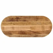 Vidaxl Mizna plošča 140x50x3,8 cm ovalna trden robusten mangov les