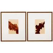 Casa Padrino luxury art print set of 2 brown/antique gold 63 x H. 74 cm