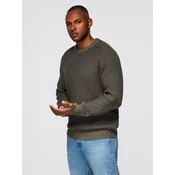 Ombre Knitted monochrome mens viscose cardigan - navy blue