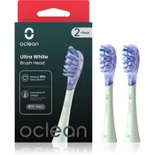 Oclean Nastavek Ultra White - 2 kos Zelena, za električno zobno ščetko