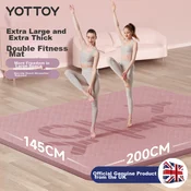Yottoy Prostirka za jogu, 200x145cm, Roze