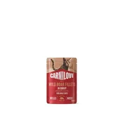 Carnilove Cat Adult vrečka, koščki v omaki - puran in divja svinja - 85 g 85 g