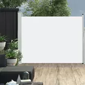 vidaXL Zložljiva stranska tenda za teraso 140x500 cm krem