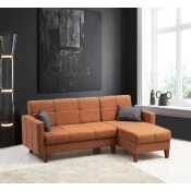 Atelier del Sofa Ugaona garnitura Polya 216x86x130cm Bronzana