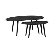 Eglo 424047 - SET 2x pomocni stolic ALORAN, crne boje