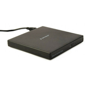 GEMBIRD zunanji zapisovalnik DVD-ROM DVD-USB-04, črn