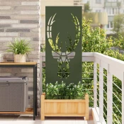 vidaXL Zaslon za zasebnost v vrtu Olivno zelena 50 x 140 cm