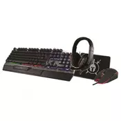 MS ELITE C500 4u1 tastatura, miš, slušalice, podloga