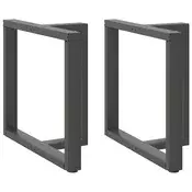 Vidaxl vidaXL Noge za jedilno mizo, 2 kosa, antracit, 70x35x(72-73) cm