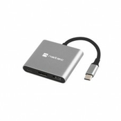 USB 3-in-1 Type-C Multi-port adapter Fowler Mini Natec NMP-1607