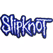 Slipknot Cut-Out Logo Blue Border Našitek za šivanje