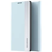 GS Ovitek s preklopom za Xiaomi Redmi Note 9S/9 Pro/9 Pro Max, stranski magnetni, svetlo moder