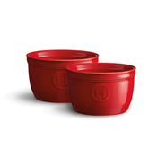 EMILE HENRY Souffle ramekin set N°9 / 0,15L / 2 kom / crveno / keramika