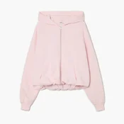 Cropp - Dukserica s kapuljačom - pastelno pink