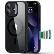 Hibridni ovitek ESR Classic Hybrid HaloLock za iPhone 17 - clear black