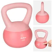 Rebel Mehka utež Kettlebell 2,5 kg Rebel iz mehkega PVC-ja, varna in tiha fitnes utež